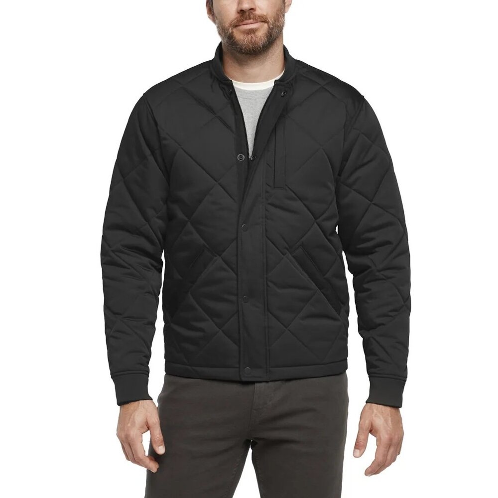 Banana Republic Men’s Quilted Bomber Jacket Black, Size Large (New)